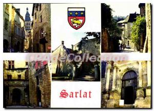 Postcard Modern Sarlat cathedral Plantier Pnitents White Htel Maleville