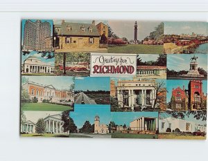 Postcard Greetings from Richmond, Virginia