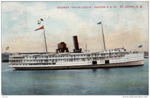Steamer, Calvin Austin, St.John,N.B., Canada,PU-1907
