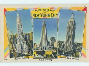 Unused Linen MONARCHS OF NYC New York City NY HM9074