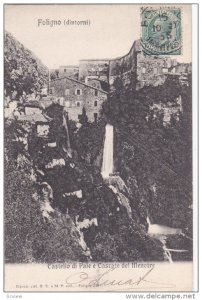 FOLIGNO, Umbria, Italy, 1900-1910's; Castello Di Pale E Cascate Del Menotre