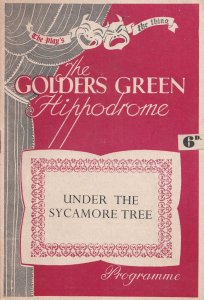 Under The Sycamore Tree Golders Green Drama Theatre Programme