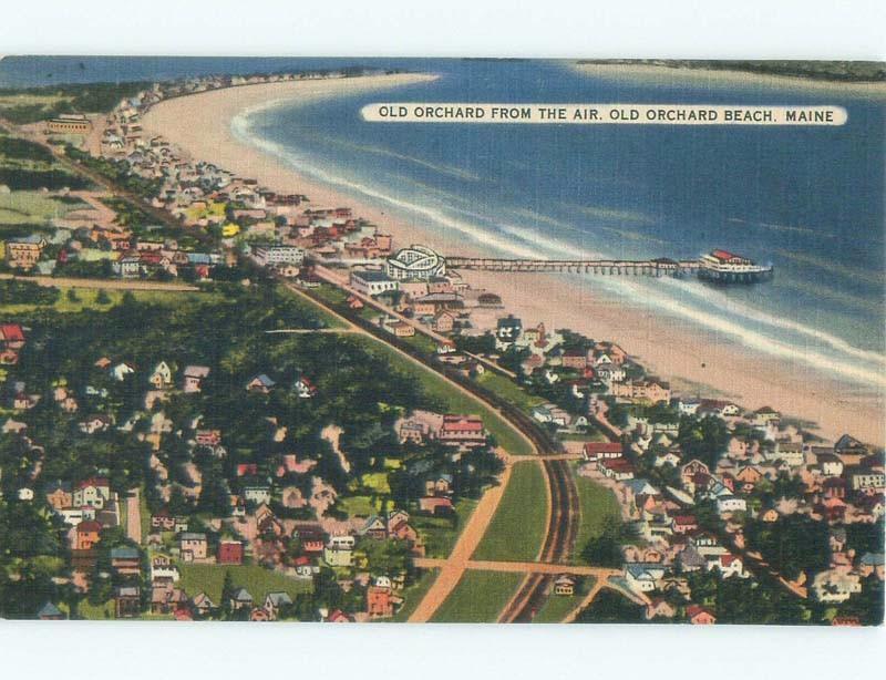 Unused Linen HOUSES BY THE BEACH Old Orchard Beach Maine ME d7266