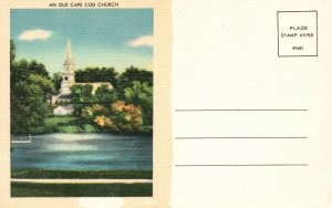 Postcard An Old Cape Cod Church Historical Parish Church Cape Cod Massachusetts