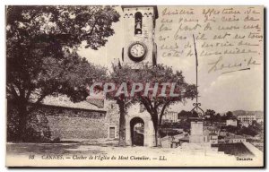 Old Postcard Cannes Tower of the Church of Mont Chevalier