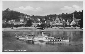 BG33200 stadt wehlen sachs schweiz germany  real photo   ship bateaux