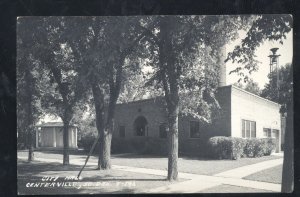 RPPC CENTERVILLE SOUTH DAKOTA SD CITY HALL DOWNTOWN REAL PHOTO POSTCARD