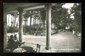 h2720 - GERMMANY Ostseebad Brunshaupten 1936 Konzertplatz Real Photo Postcard