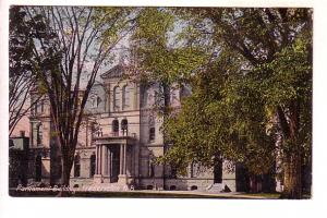 Parliament Buildings, Fredericton, New Brunswick, Used 1907, Split Ring Cancel