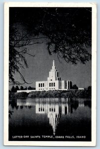 Idaho Falls Idaho ID Postcard Latter-Day Saints Temple Exterior Building c1951
