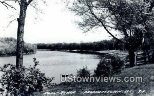 Real Photo - Rock River - Prophetstown, Illinois IL  