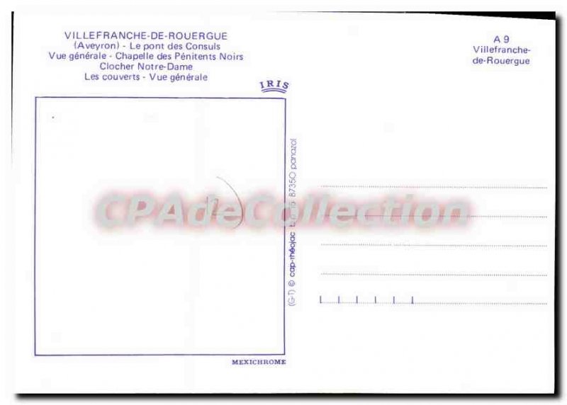 Old Postcard Villefranche de Rouergue