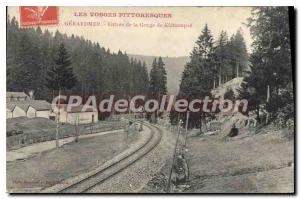 Old Postcard Gerardmer Entree De La Gorge De Kichompr