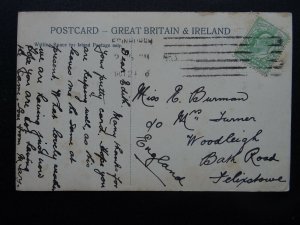 Scotland AYR PIER Excursion Steamer Evening Cruise c1906 Postcard