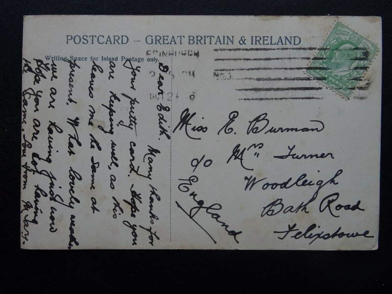 Scotland AYR PIER Excursion Steamer Evening Cruise c1906 Postcard