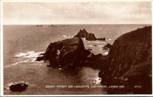 Lighthouse Longships Lighouse & Armed Knight Lands End England