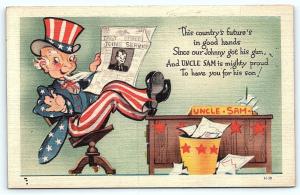 Postcard WWII Uncle Sam Pround Johnny Got His Gun C12