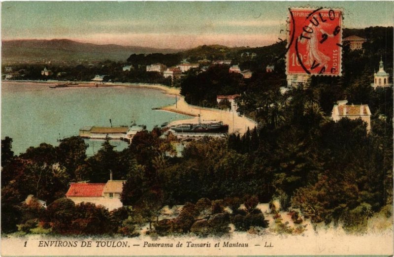 CPA Environs de TOULON Panorama de TAMARIS et MANTEAU (338204)