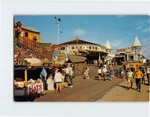 Postcard Entrance to Ocean Pier, Old Orchard Beach, Maine