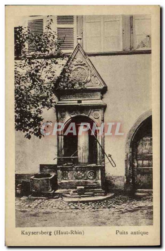 Old Postcard Kaysersberg ancient well