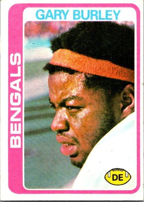 1978 Topps Football Card Gary Burley Cincinnati Bengals sk7041