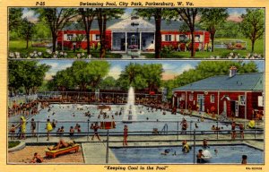 Parkersburg, West Virginia - The Swimming Pool at the City Park - in 1953