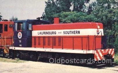 Laurinburg and Southern Railroad Train Locomotive  Steam Engine Unused 