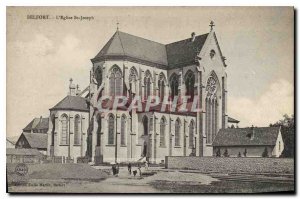 Old Postcard Belfort Church of St. Joseph