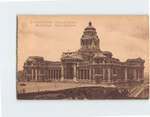 Postcard Palace of Justice, Brussels, Belgium