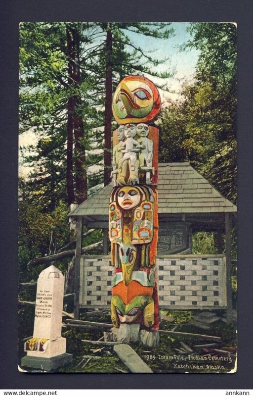 Totem Pole Indian Cemetery Ketchikan Alaska