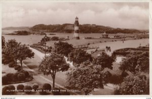 RP; Plymouth Sound & Hoe (LIGHTHOUSE) from the Citadel , England , 1936
