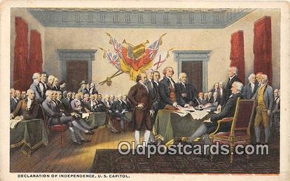 Declaration of Independence US Capitol Patriotic Unused 