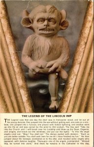 VINTAGE POSTCARD THE LEGEND OF THE LINCOLN IMP SALMON CAMERACOLOUR