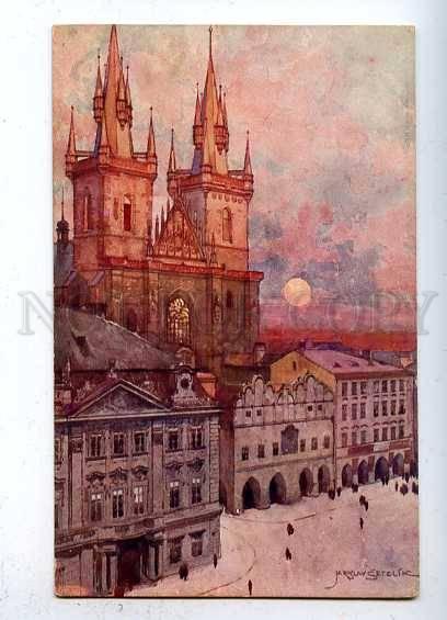 184555 Czech PRAGUE Church of Our Lady by SETELIK Vintage PC