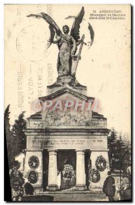 Old Postcard Angouleme Bardines Monument From On High In The Cemetery