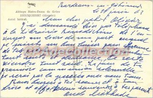 Postcard Abbey N D Grace Bricquebec (Manche) Lateral Altar