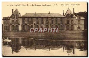 Malmaison - Napoleon Le Chateau frontage west-Old Postcard