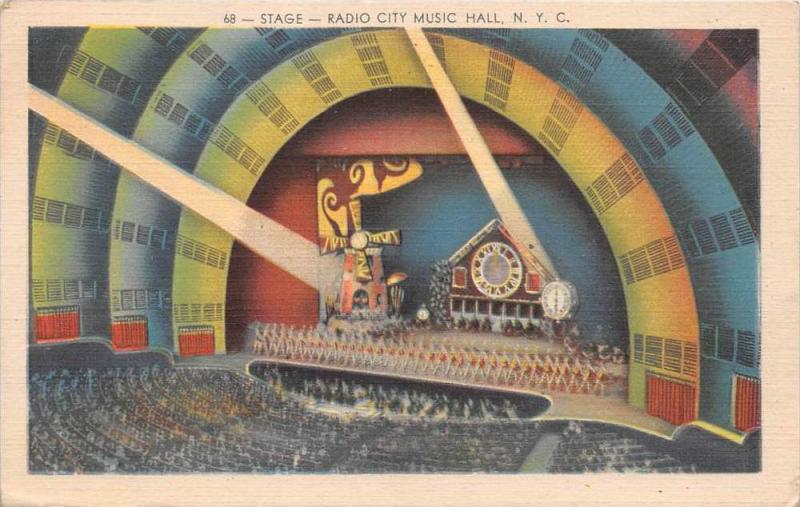 12351 New York City 1940's  Radio City Music Hall