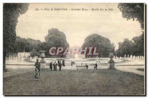 Postcard Old Pare Saint Cloud Fountains Basin