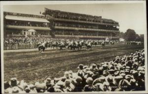 Ascot England Horse Race Course Track Real Photo Postcard