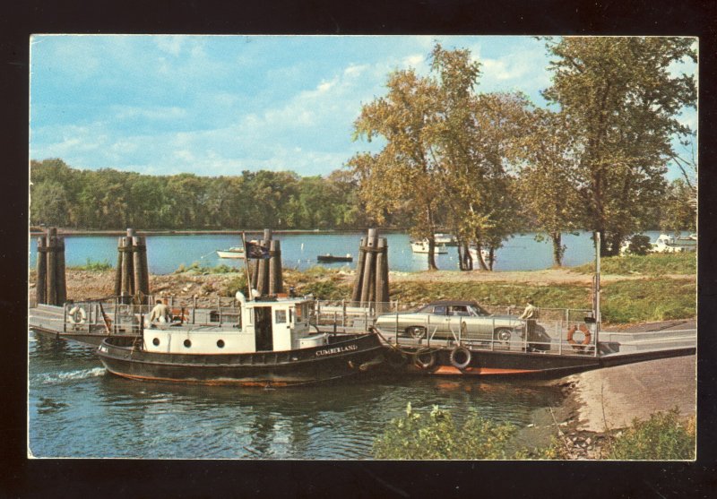 Rocky Hill, Connecticut/CT Postcard, So Glastonbury Ferry, Connecticut River