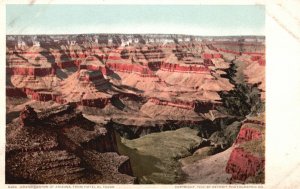 Grand Canyon Arizona, View from Hotel El Tovar, National Park, Vintage, Postcard