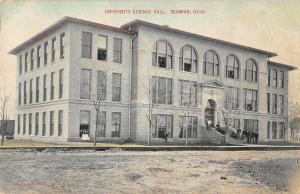 Norman Oklahoma University Science Hall Antique Postcard (J35363)