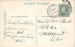 J12/ Cedar Point Sandusky Ohio Postcard c1910 Interior Hotel The Cedars  91