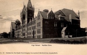 Hartford, Connecticut - A view of the Hartford High School - c1904