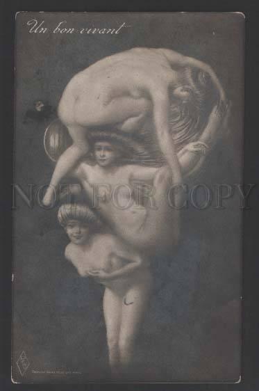 118031 METAMORPHIC Old Man NUDE BELLE Vintage PHOTO PFB PC