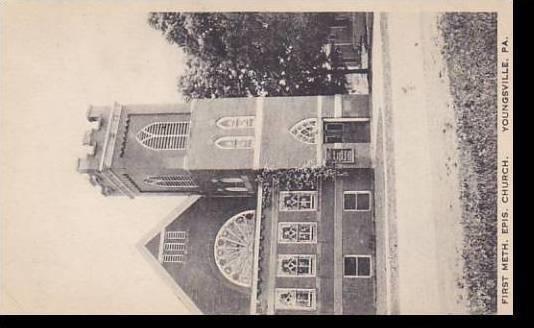 Pennsylvania Youngsville First Methodist Episcopal Church 1942 Albertype