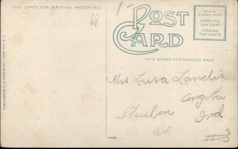 Adrian MI Maumee St. at Night c1910 Postcard rpx