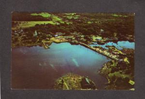 ME Aerial View Kennebunkport Kennebunk Maine Postcard Harbor House Cottages