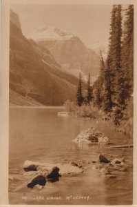 Canada Lake Louise Mount Lefroy Vintage RPPC 09.91